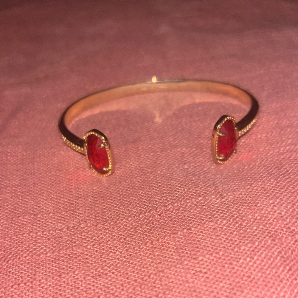 Kendra Scott bracelet with red gems